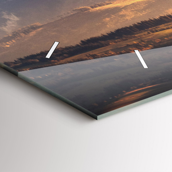 Zegar poziomy Tatry zimą panorama górska