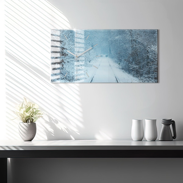 Zegar poziomy Sarny na torach