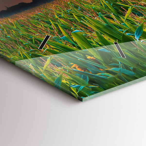 Zegar poziomy Słoneczniki na łące