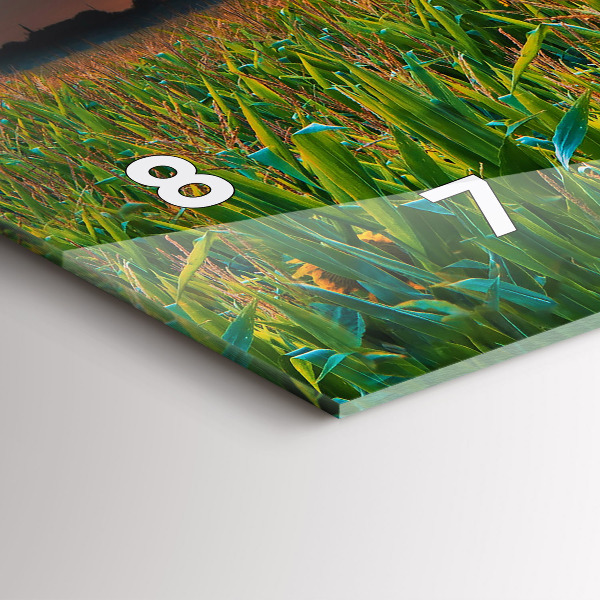 Zegar poziomy Słoneczniki na łące