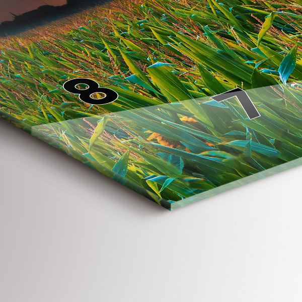 Zegar poziomy Słoneczniki na łące