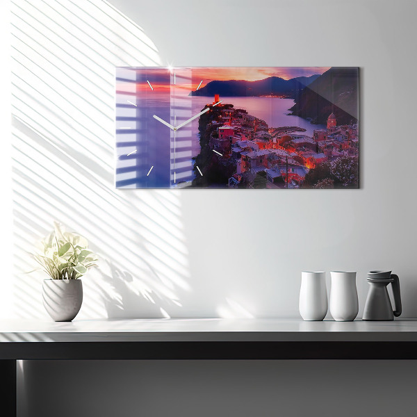 Zegar poziomy Napis Memories