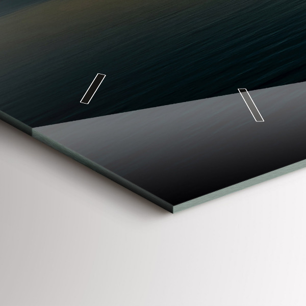 Zegar poziomy Krajobraz na wschód słońca