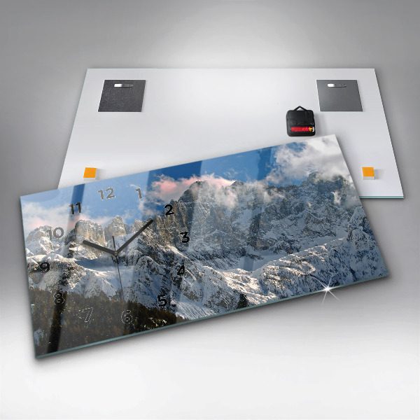 Zegar poziomy Góry Pod Błękitnym Niebem