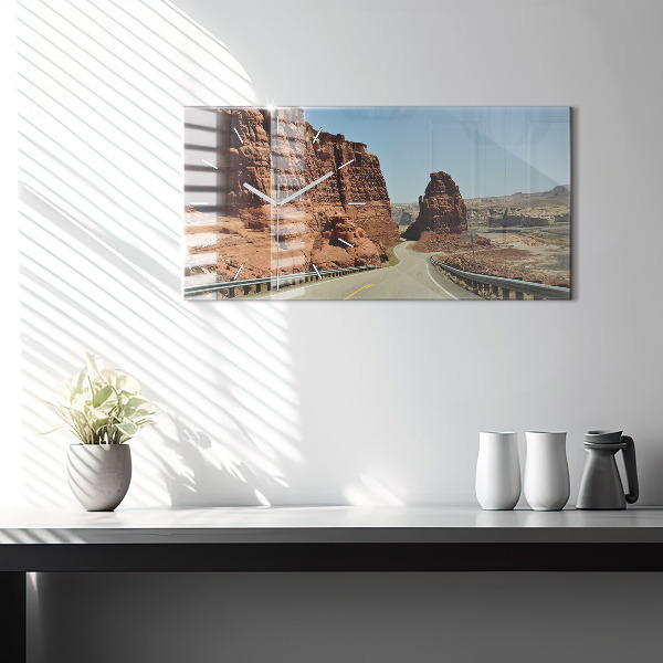 Zegar poziomy Route 66 w USA