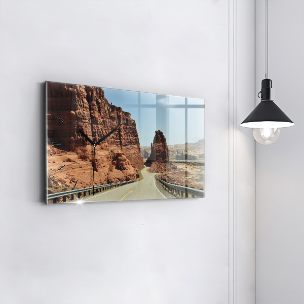 Zegar poziomy Route 66 w USA