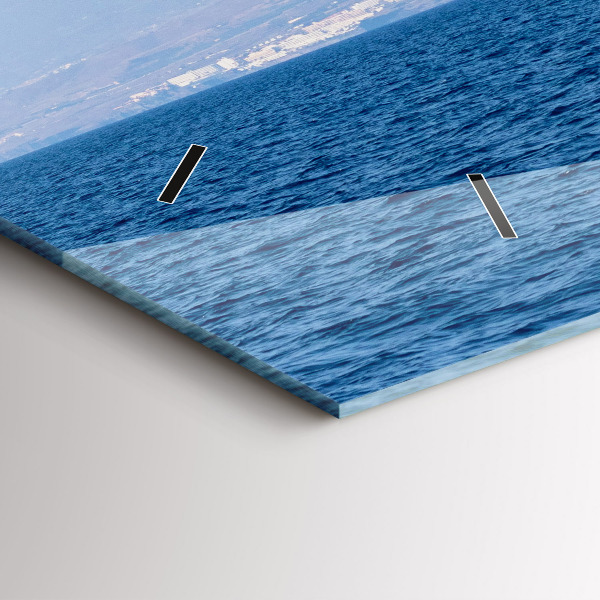 Zegar poziomy Jacht na Teneryfie