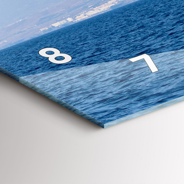 Zegar poziomy Jacht na Teneryfie