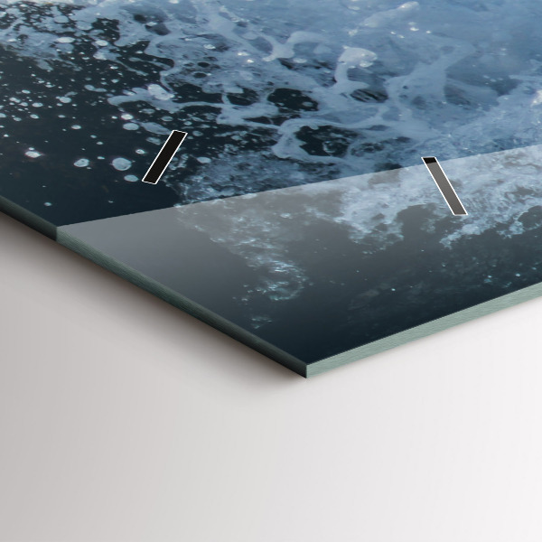 Zegar poziomy Fotografia fal morskich