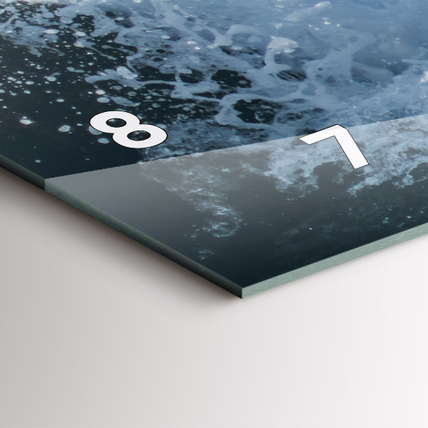 Zegar poziomy Fotografia fal morskich