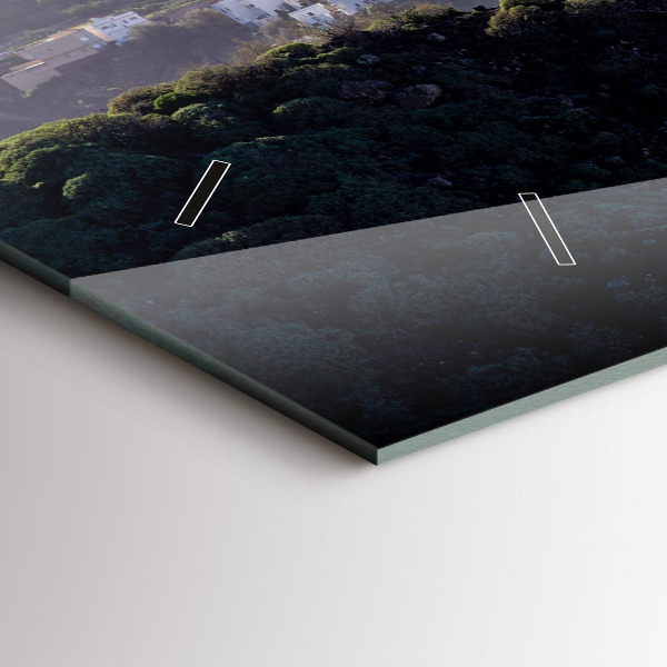 Zegar poziomy Góry przy oceanie