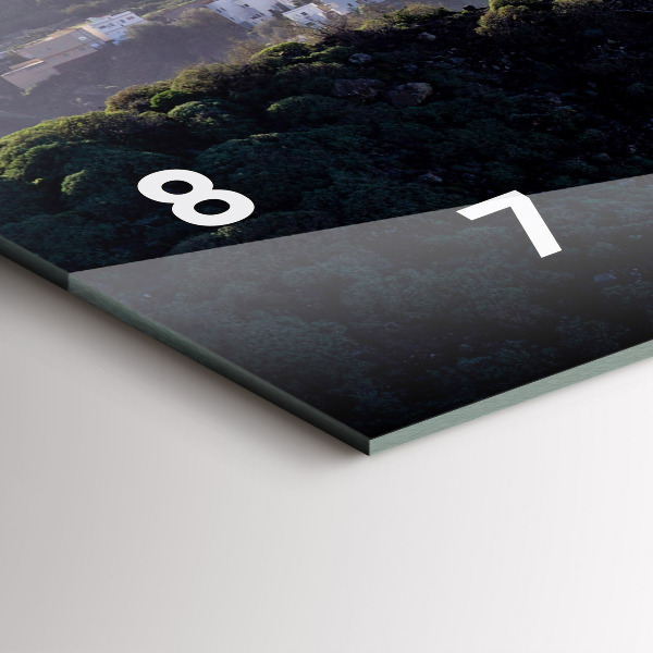 Zegar poziomy Góry przy oceanie