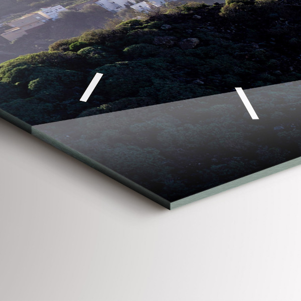 Zegar poziomy Góry przy oceanie