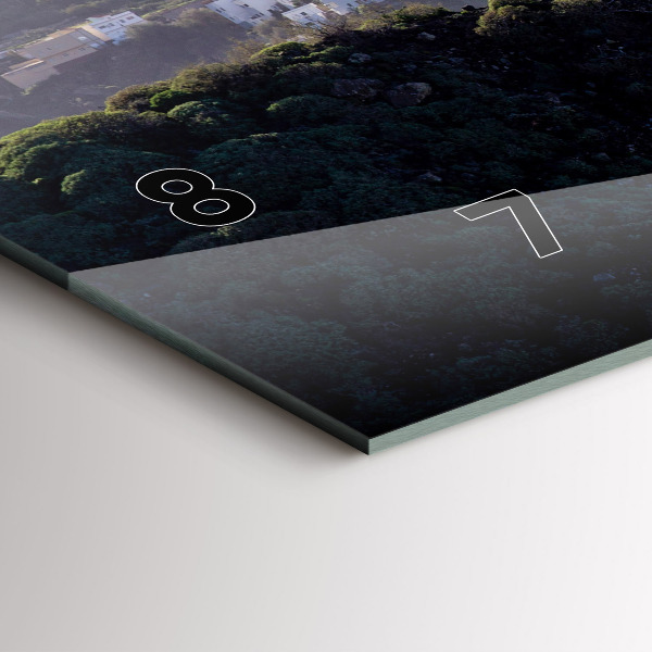 Zegar poziomy Góry przy oceanie