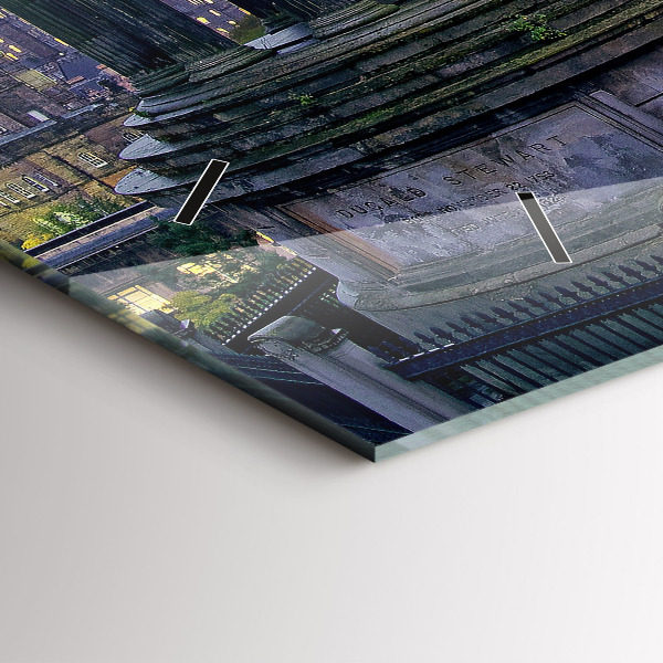 Zegar poziomy Edynburg z Calton Hill