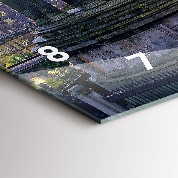 Zegar poziomy Edynburg z Calton Hill