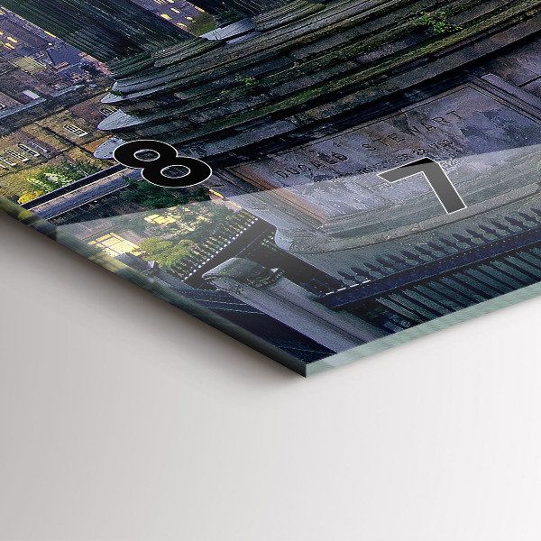 Zegar poziomy Edynburg z Calton Hill