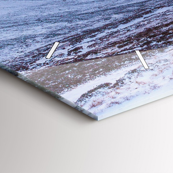 Zegar poziomy Domek w górach