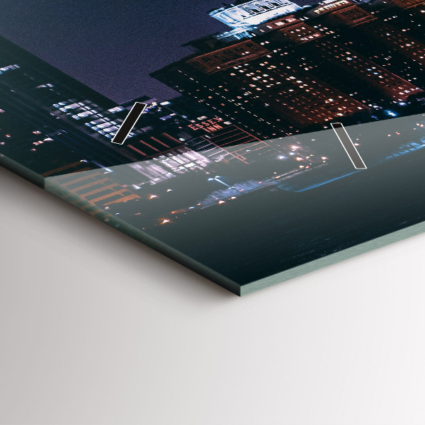 Zegar poziomy Pejzaż miejski Chicago