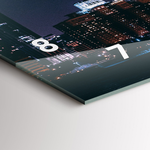 Zegar poziomy Pejzaż miejski Chicago