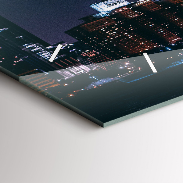 Zegar poziomy Pejzaż miejski Chicago