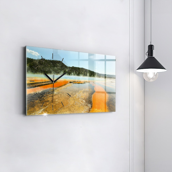 Zegar poziomy Jezioro z Górami