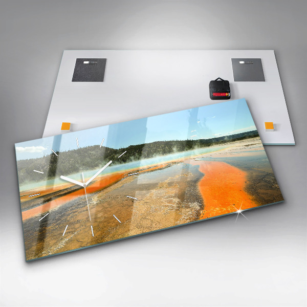 Zegar poziomy Jezioro z Górami