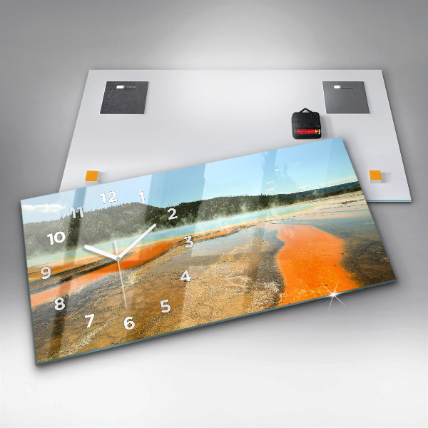 Zegar poziomy Jezioro z Górami