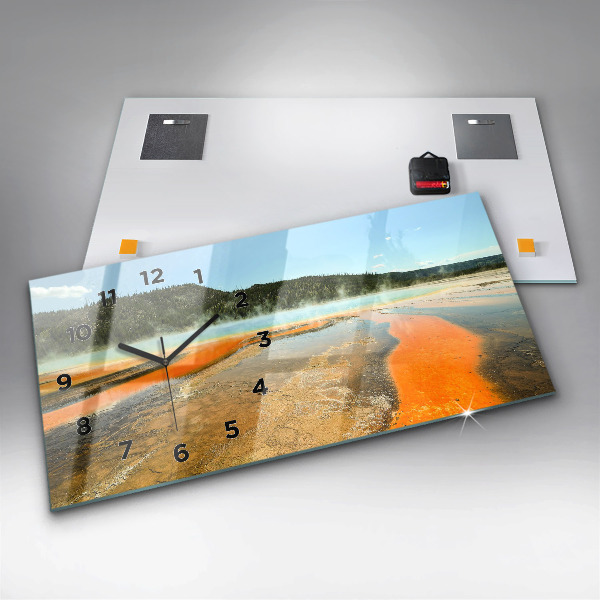 Zegar poziomy Jezioro z Górami