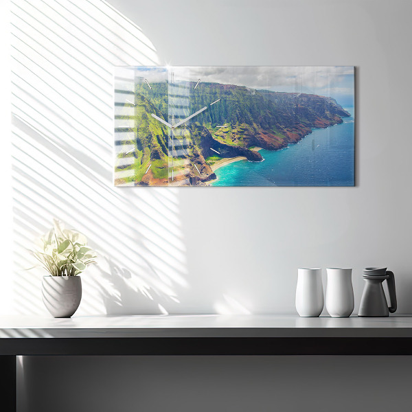 Zegar poziomy Morze na Hawajach