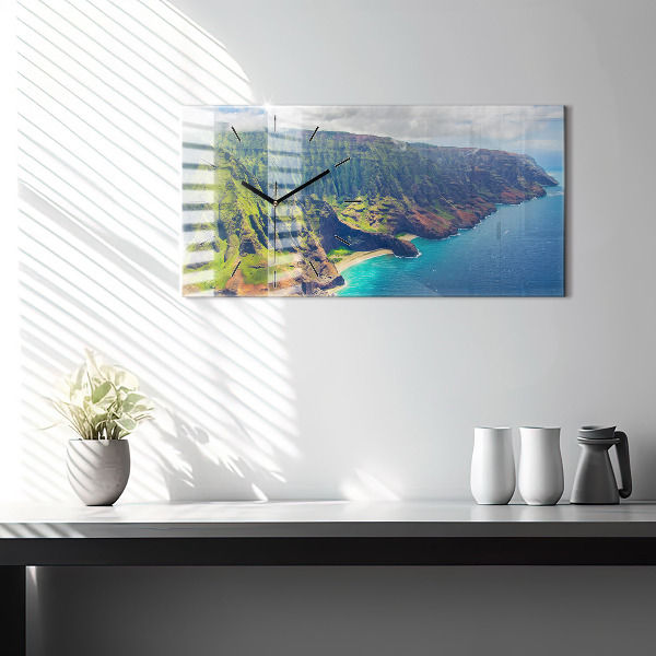 Zegar poziomy Morze na Hawajach