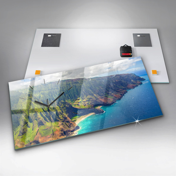 Zegar poziomy Morze na Hawajach