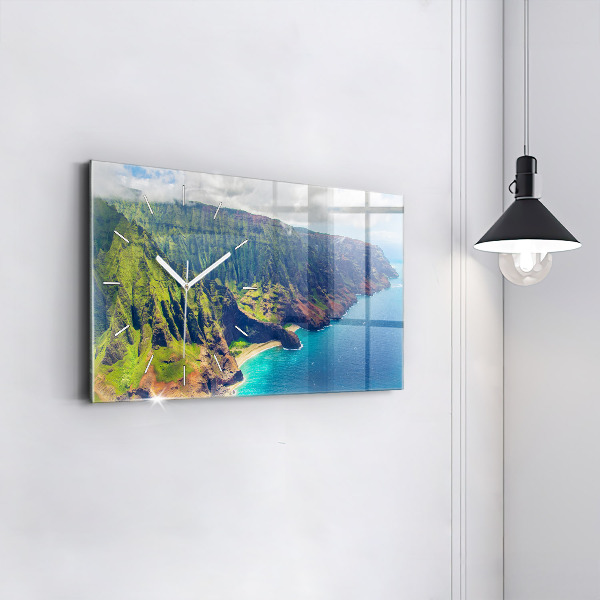 Zegar poziomy Morze na Hawajach