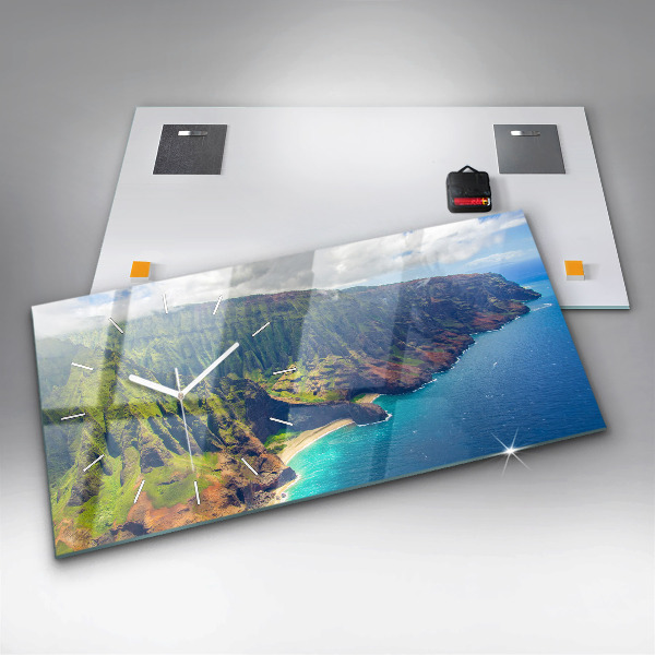 Zegar poziomy Morze na Hawajach