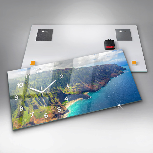 Zegar poziomy Morze na Hawajach