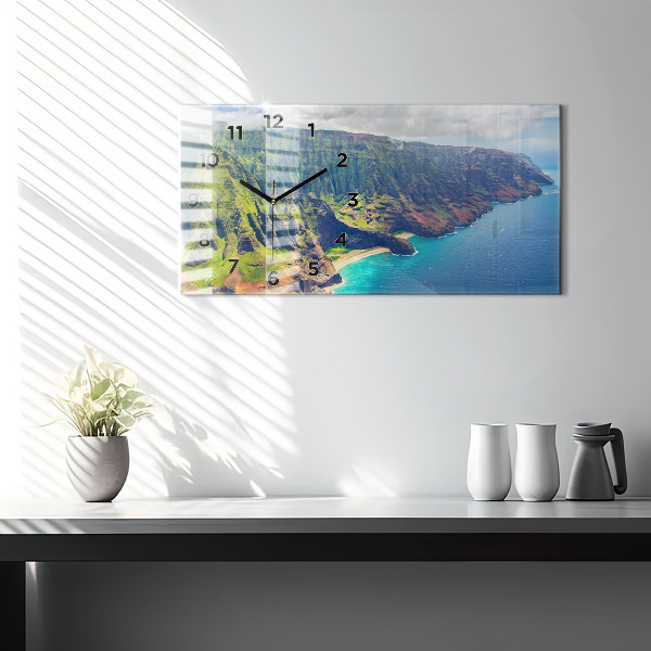 Zegar poziomy Morze na Hawajach