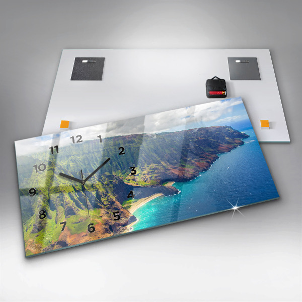 Zegar poziomy Morze na Hawajach