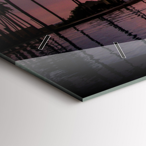 Zegar poziomy Palmy na Hawajach