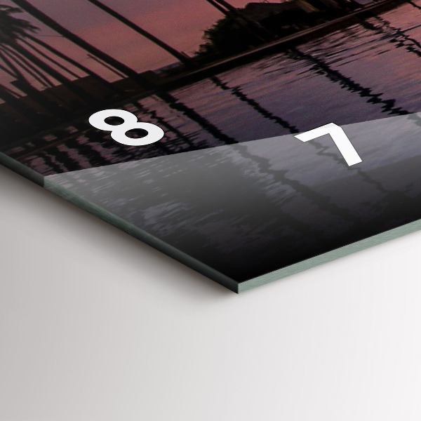 Zegar poziomy Palmy na Hawajach