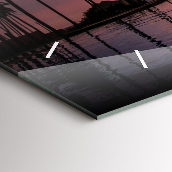 Zegar poziomy Palmy na Hawajach