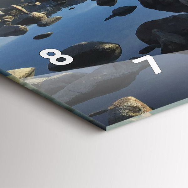 Zegar poziomy Widok na morze