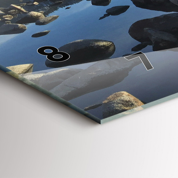 Zegar poziomy Widok na morze