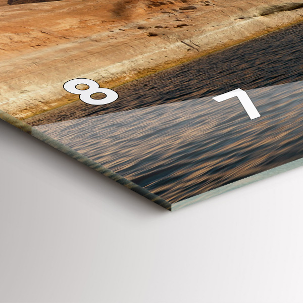 Zegar poziomy Osoba na nartach wodnych