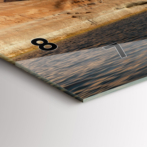 Zegar poziomy Osoba na nartach wodnych