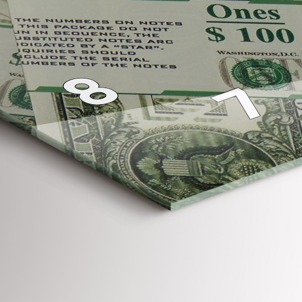 Zegar poziomy 1 dolar amerykański