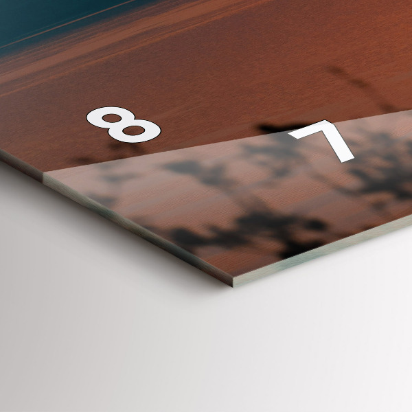 Zegar poziomy Jezioro Balaton wieczorem