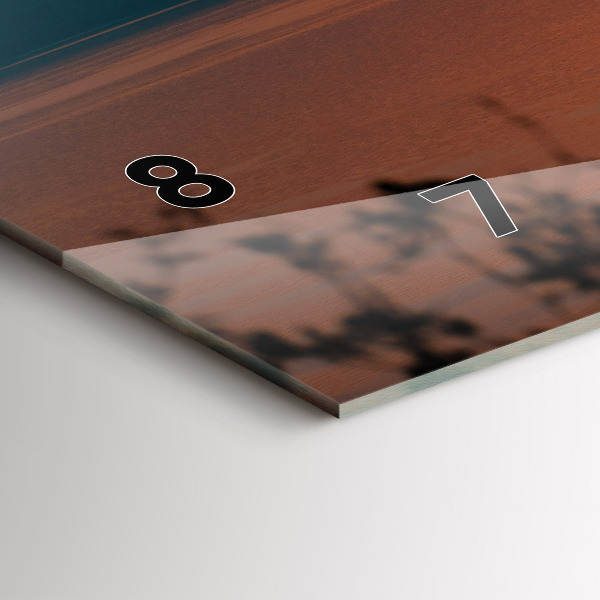 Zegar poziomy Jezioro Balaton wieczorem