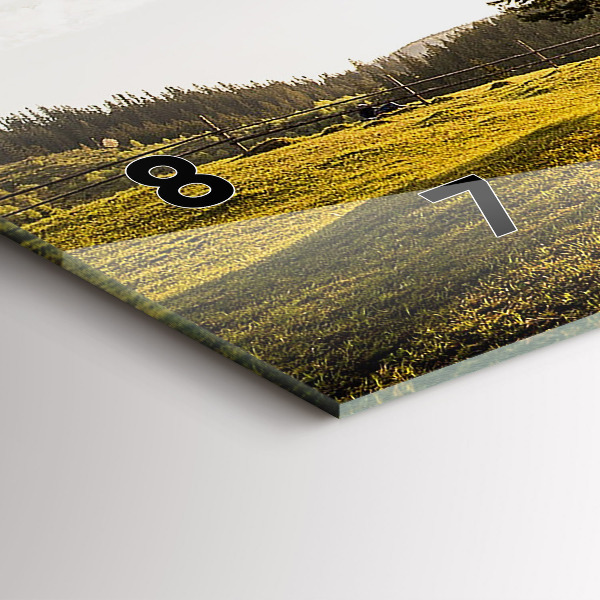 Zegar poziomy Drzewo na wzgórzu