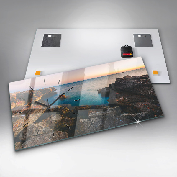 Zegar poziomy Krajobraz morza