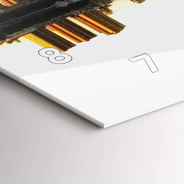 Zegar poziomy Miasto nad rzeką